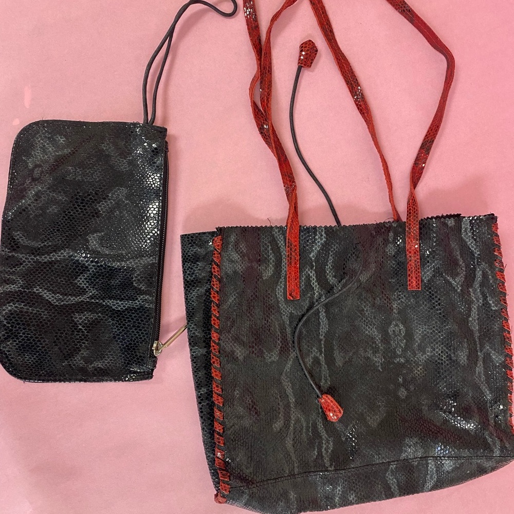 Vintage 1980 CECCONI leather bag